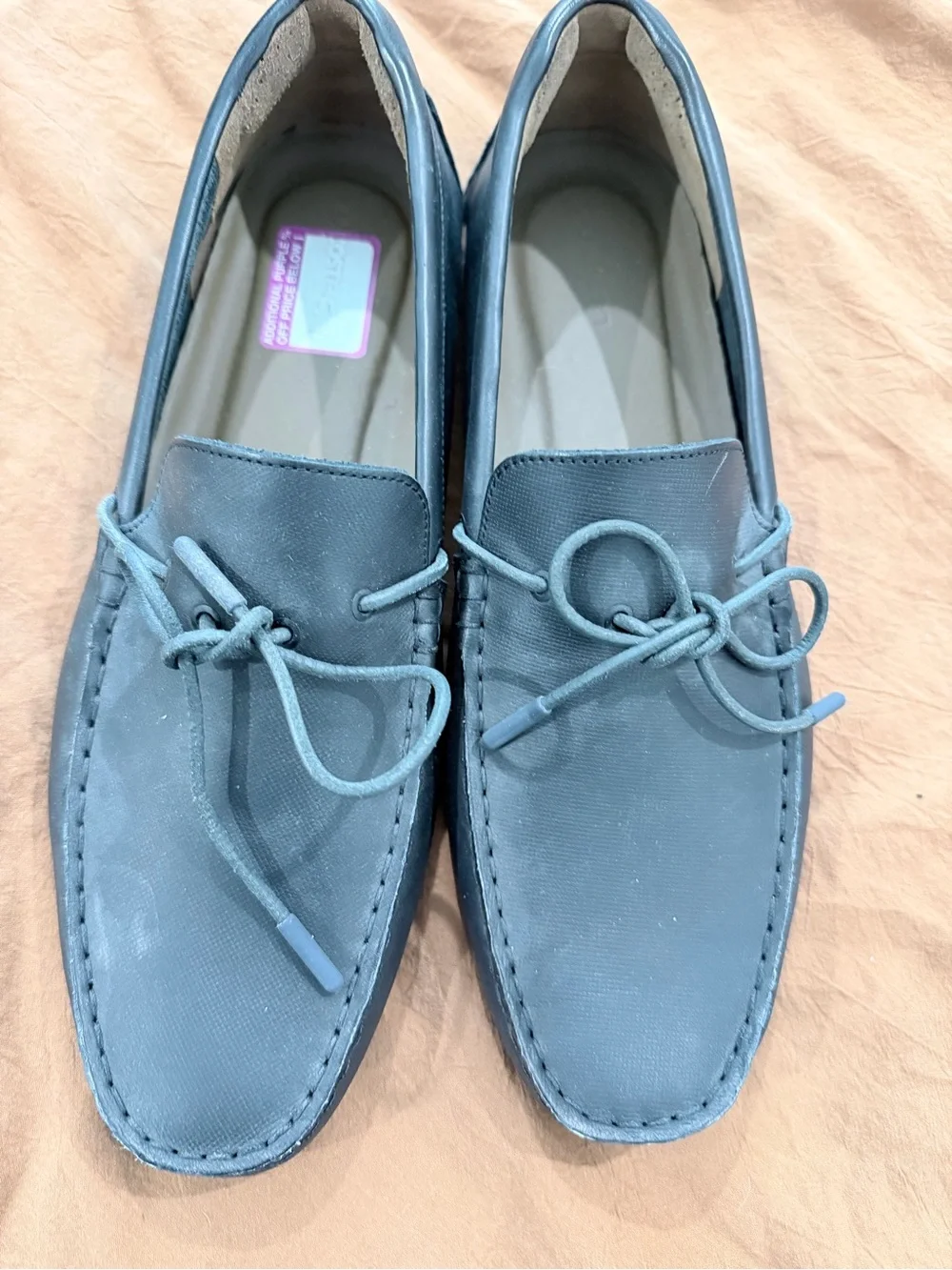 Lacoste Men's Slate Black Suede Driving Moccasins
